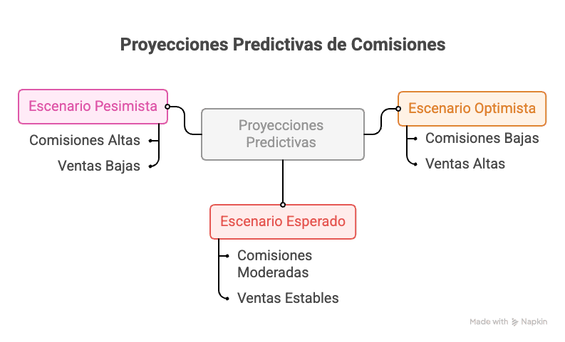 Dashboard de analytics con proyecciones y métricas