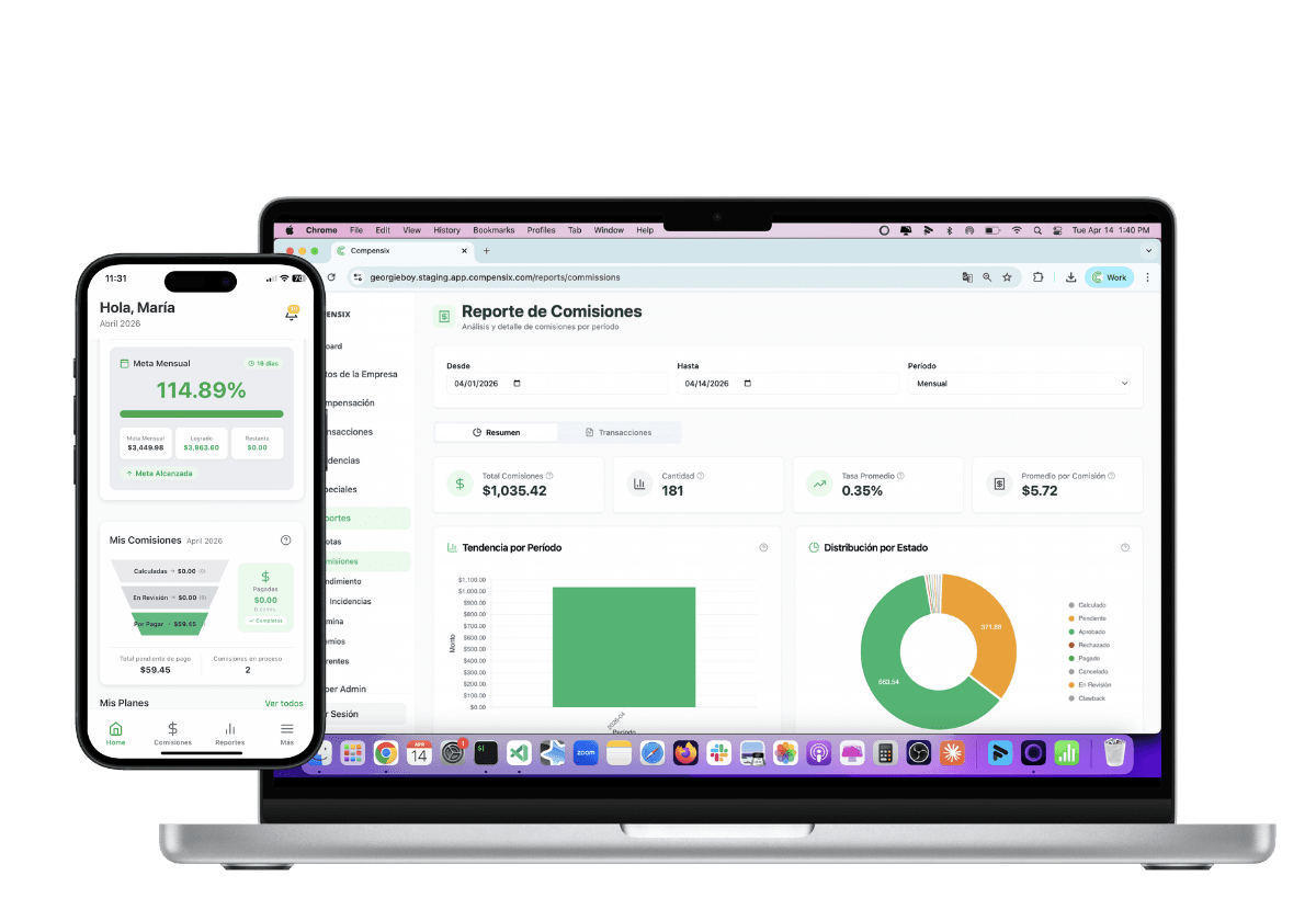 Compensix plataforma demo